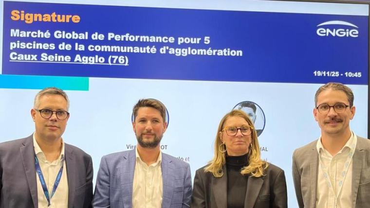 Marché global de performance pour 5 piscines de la communauté d'agglomération Caux Seine Agglo (76)